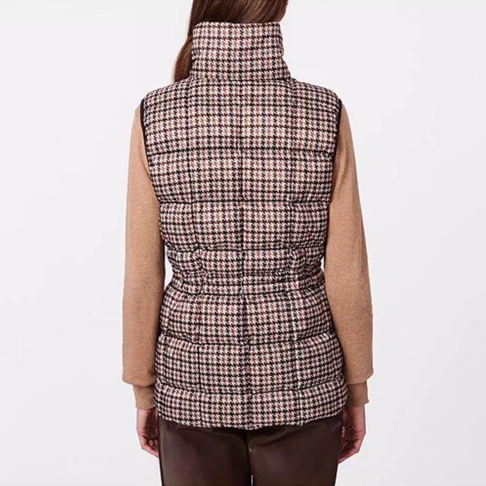 Bernardo - Women's Houndstooth Anorak Vest Jacket - Size Medium​ - Picture 2 of 4